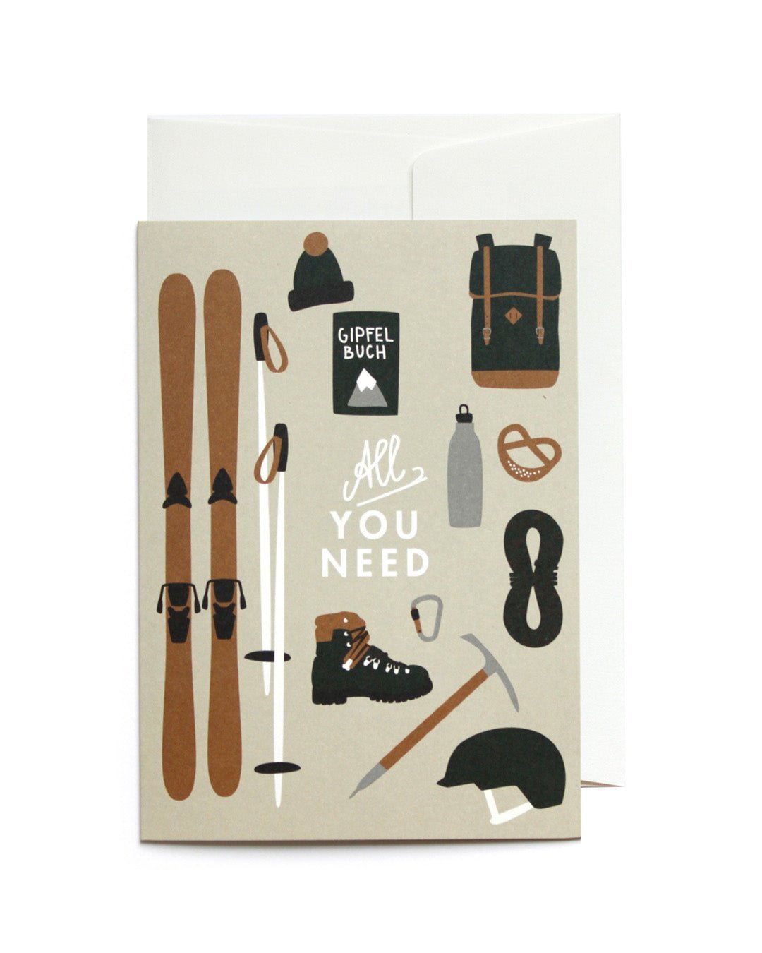 Grußkarte All you need - Postkarte - MARKTSAM