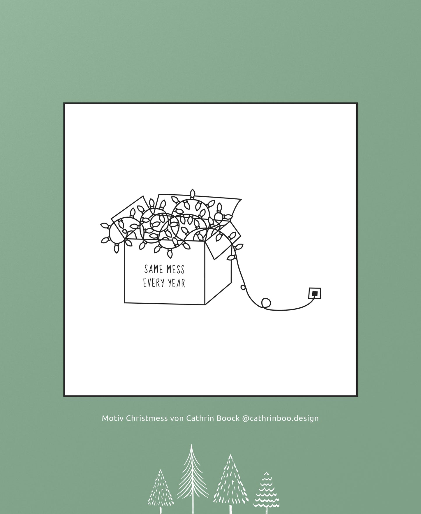 Geschenkgutschein zum Ausdrucken - Motiv Christmess