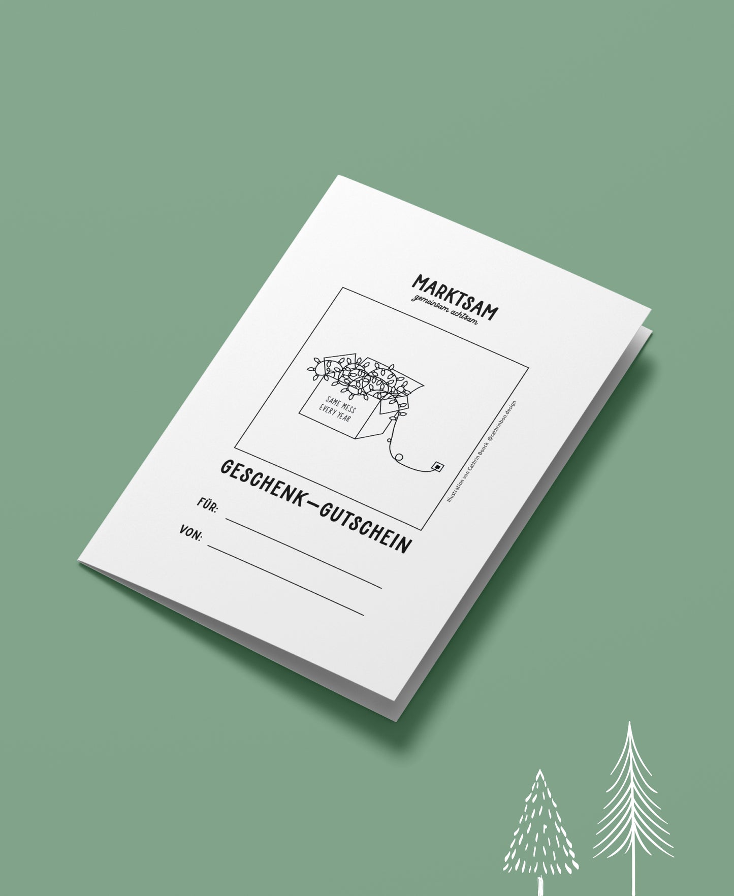 Geschenkgutschein zum Ausdrucken - Motiv Christmess